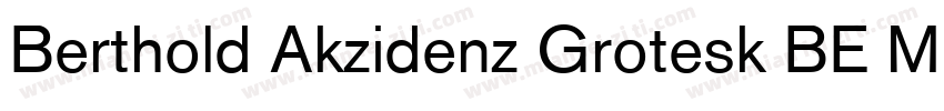 Berthold Akzidenz Grotesk BE MdCn字体转换